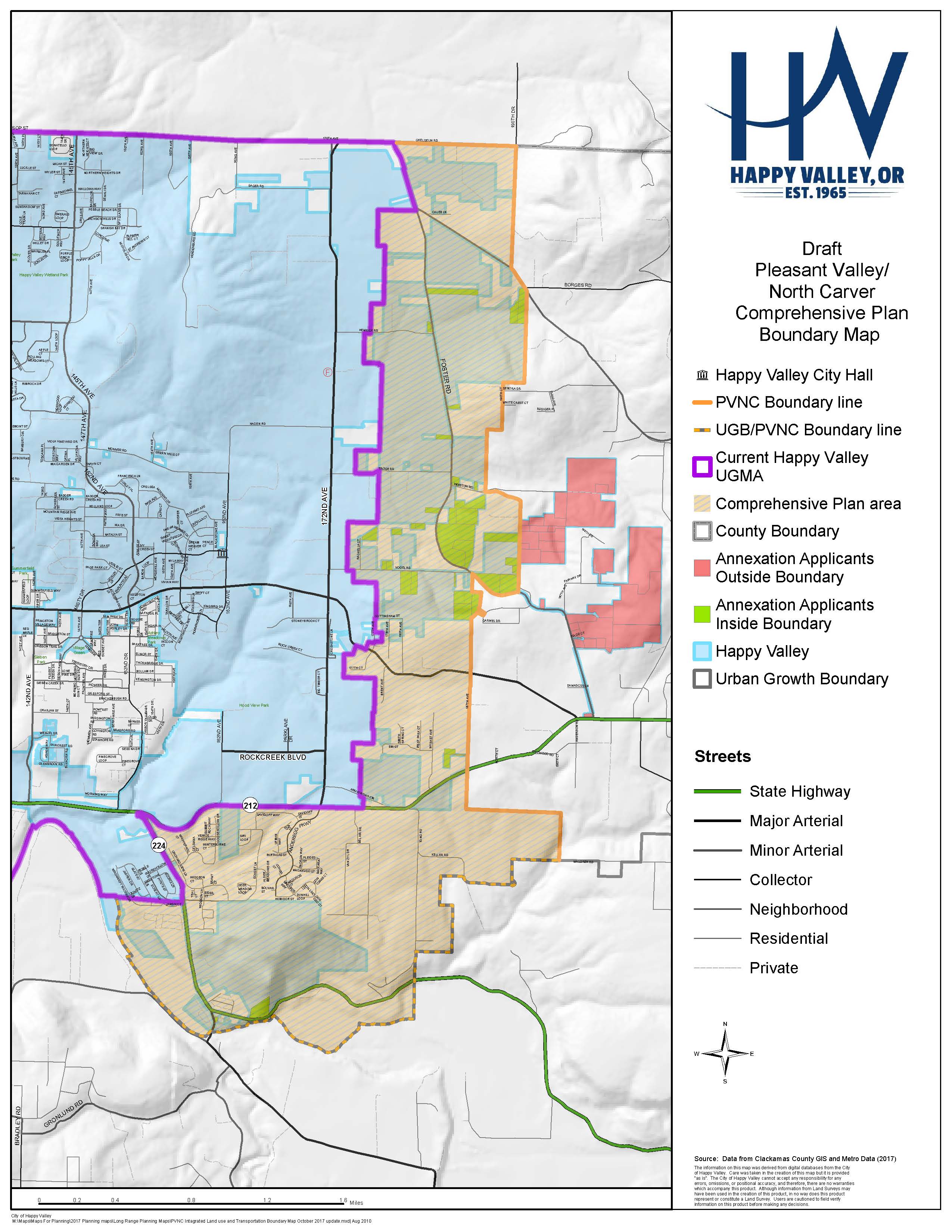 Pleasant Valley North Carver Comprehensive Plan City of Happy Valley
