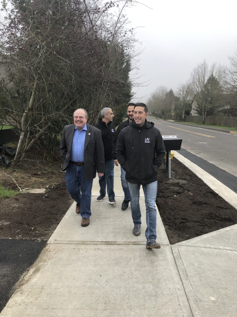 Mayor Ellis and Council walking Ridgecrest