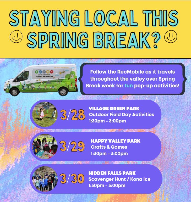 SPRING BREAK POP UP FLYER - MINUS HIKE