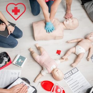 CPR First Aid Training Graphic