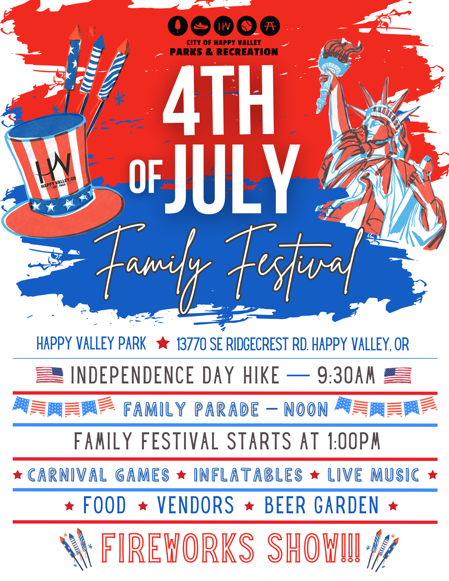 4th of July Family Festival City of Happy Valley